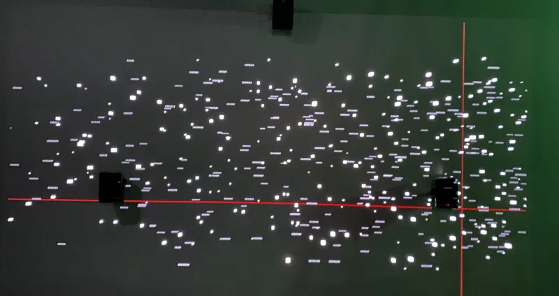 Generative particles in a dark space