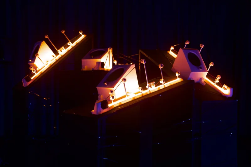 Warm light and mechanical elements