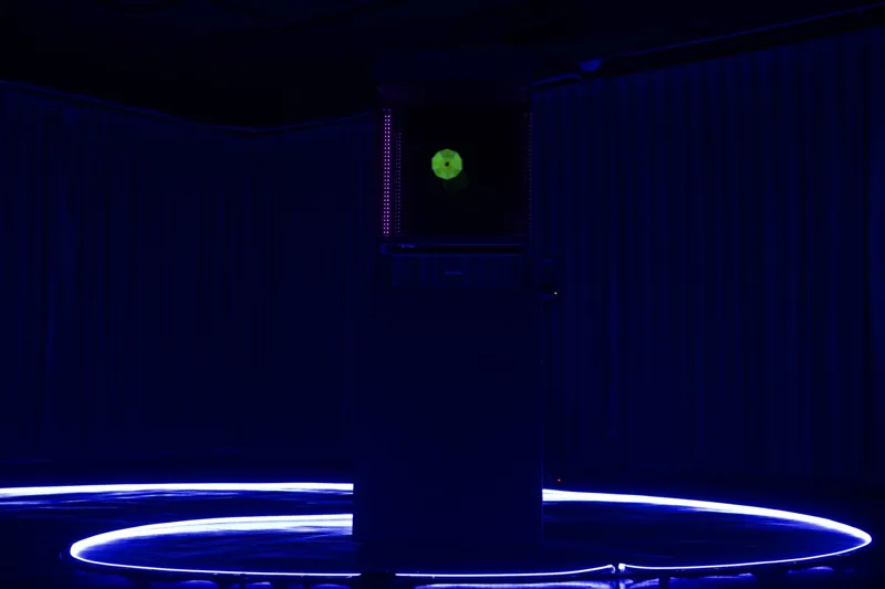 Detail of a circular light installation