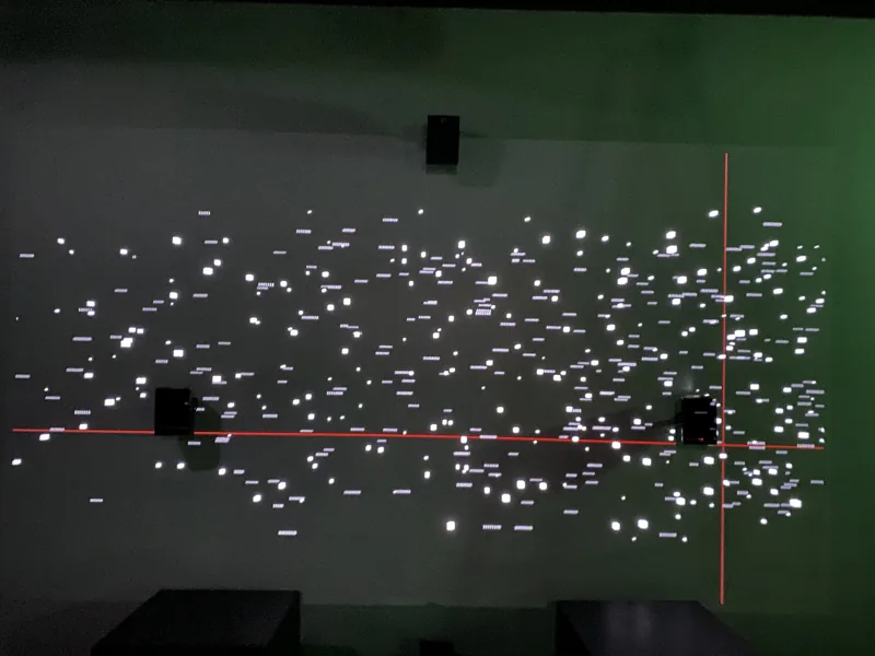 Particle visuals and projection