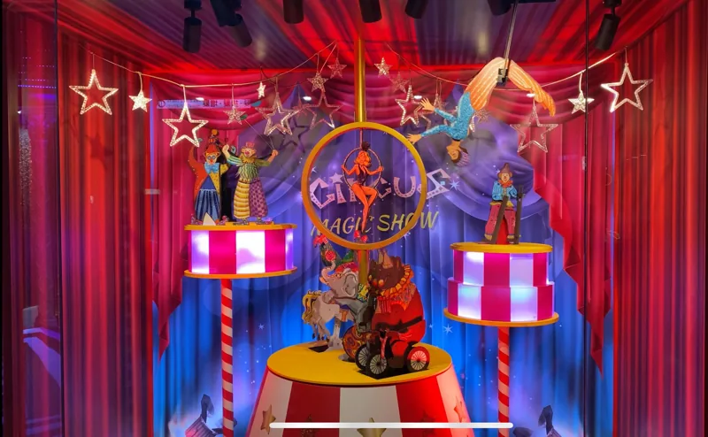 Colourful performance installation