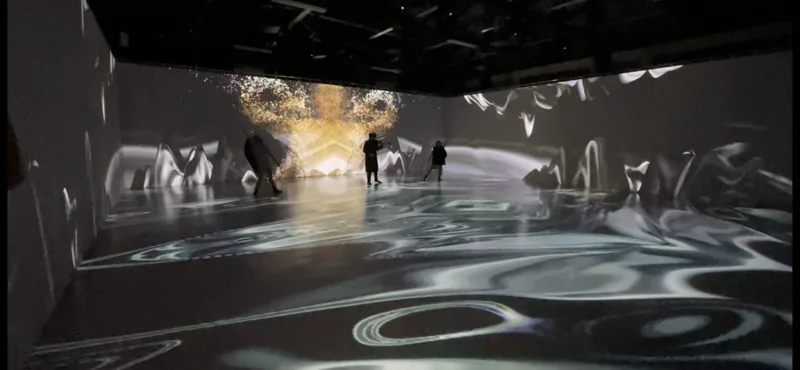 Large immersive projection space